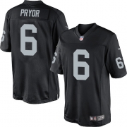 Men's Nike Oakland Raiders 6 Terrelle Pryor Limited Black Team Color NFL Jersey