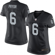 Women's Nike Oakland Raiders 6 Terrelle Pryor Limited Black Team Color NFL Jersey