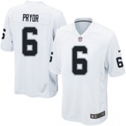 Youth Nike Oakland Raiders 6 Terrelle Pryor Game White NFL Jersey