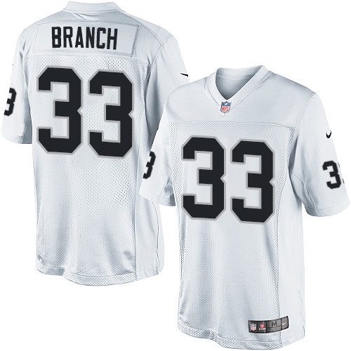 Men's Nike Oakland Raiders 33 Tyvon Branch Limited White NFL Jersey