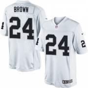 Men's Nike Oakland Raiders 24 Willie Brown Limited White NFL Jersey
